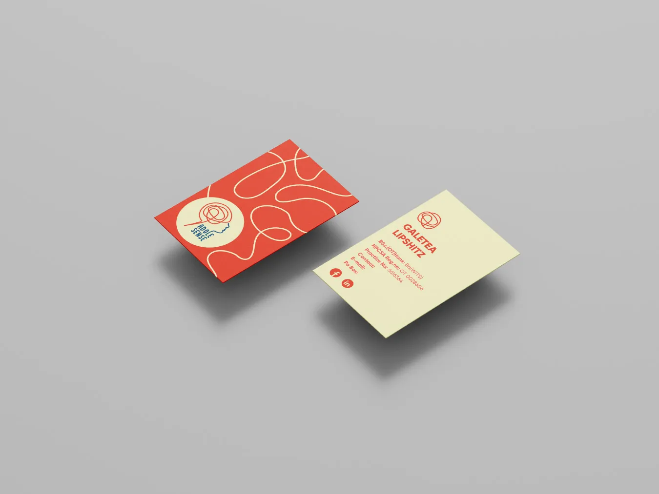 Adolesense business cards custom design