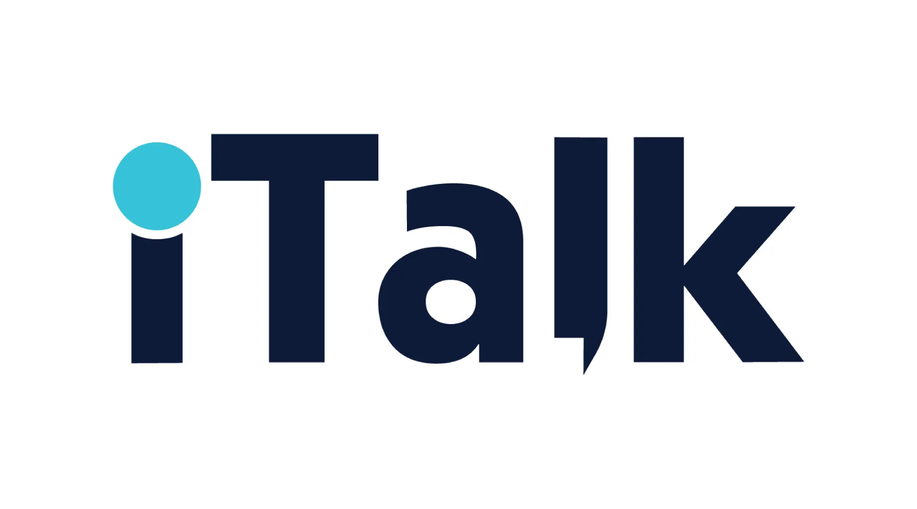 Custom logo designed for iTalk Global Communications.